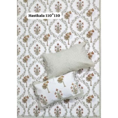 Petaline- Premium Cotton King Size Bedsheet