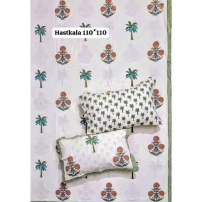 Petaline- Premium Cotton King Size Bedsheet