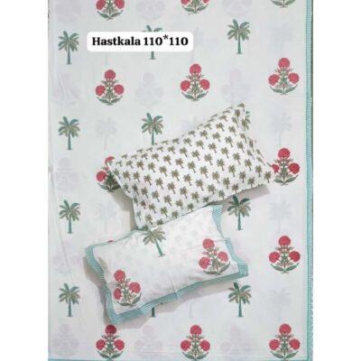 Petaline- Premium Cotton King Size Bedsheet