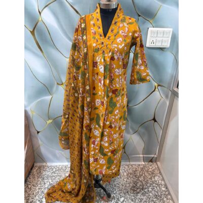 Aarohi- Floral Print Cotton Kurta Set