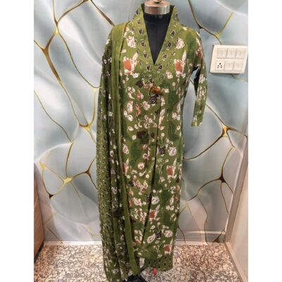 Aarohi- Floral Print Cotton Kurta Set