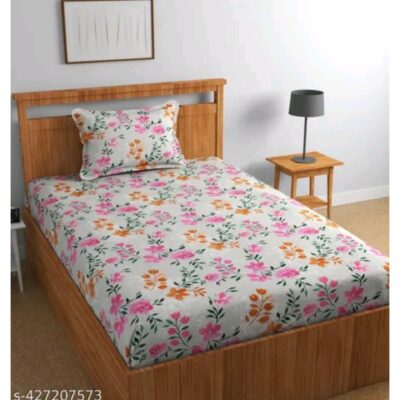 Imprint- Printed Cotton Single Bedsheet
