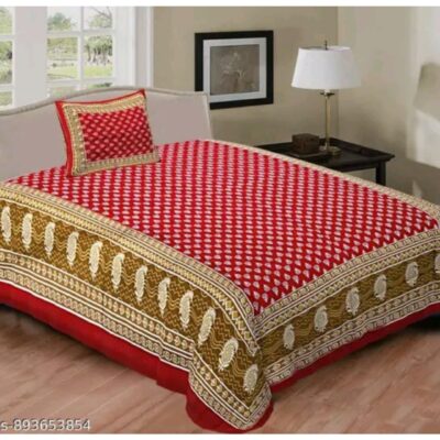 Imprint- Printed Cotton Single Bedsheet