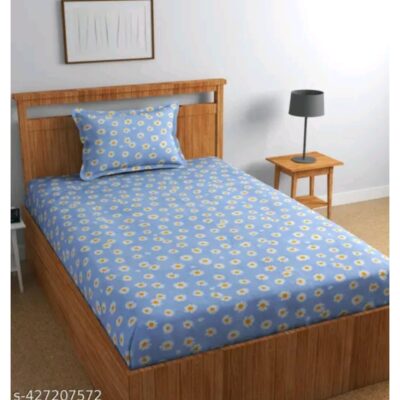 Imprint- Printed Cotton Single Bedsheet