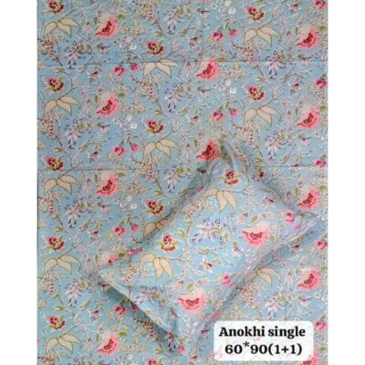 Elora- Floral Print Single Bedsheet
