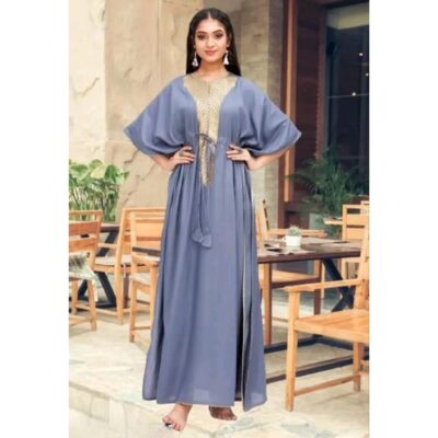 Glamira- Embroidered Rayon Kaftan