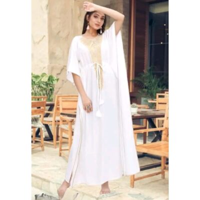 Glamira- Embroidered Rayon Kaftan