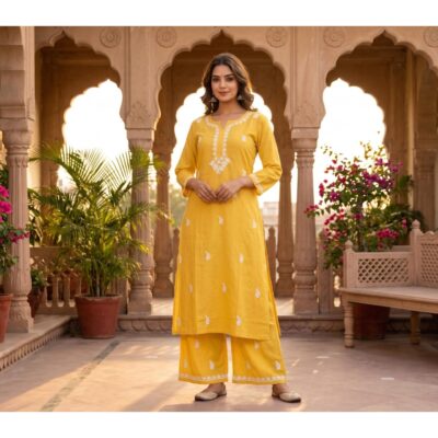 Saira- Plus Size Rayon Kurta Set