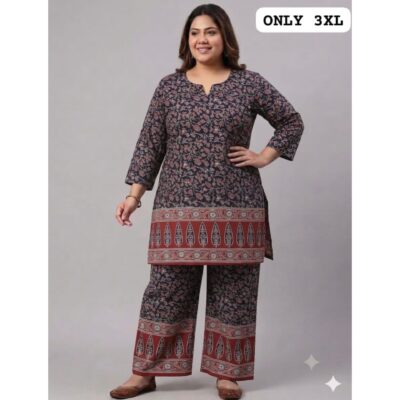 Ira- Ethnic Print Cotton Co-ord Set