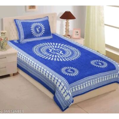 Homely- Printed Cotton Single Bedsheet