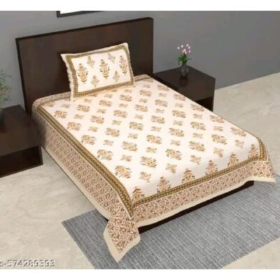 Homely- Printed Cotton Single Bedsheet