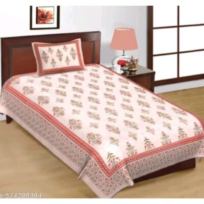 Homely- Printed Cotton Single Bedsheet