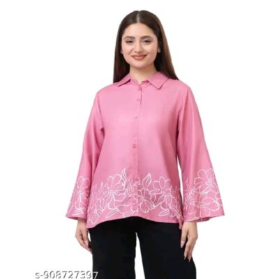 Aira- Floral Border Print A-Line Tunic