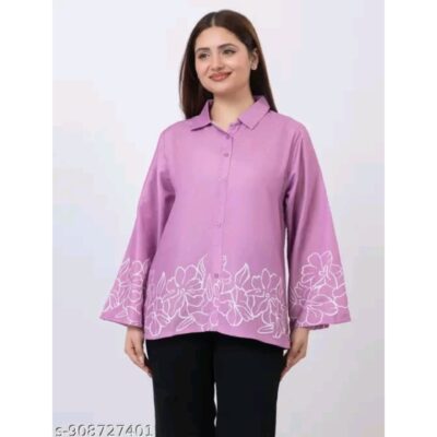 Aira- Floral Border Print A-Line Tunic