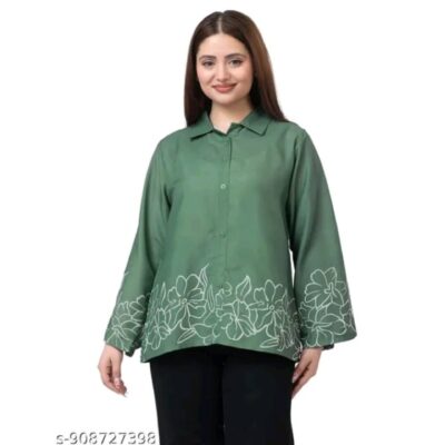 Aira- Floral Border Print A-Line Tunic