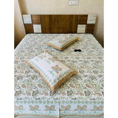 Chaap- Handloom Cotton Double Bedsheet Set