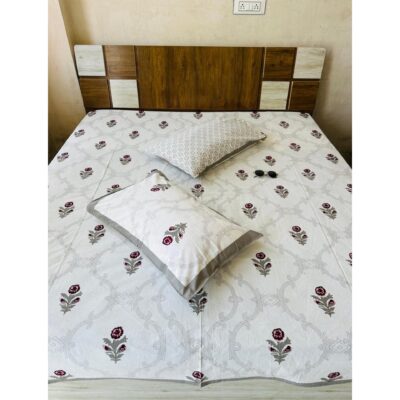 Chaap- Handloom Cotton Double Bedsheet Set