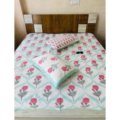 Chaap- Handloom Cotton Double Bedsheet Set