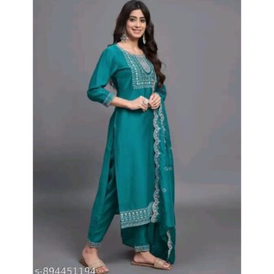 Meher- Embroidered 3 Piece Suit Set