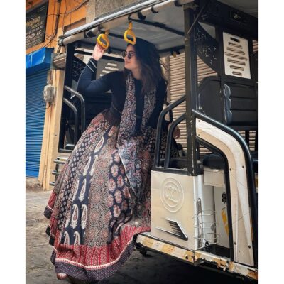 BohoTwirl- Ajrakh 28-Kali Skirt