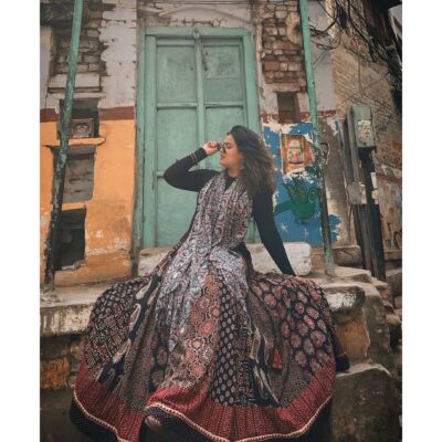 BohoTwirl- Ajrakh 28-Kali Skirt