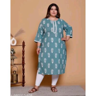 Inara- Floral Motif Plus-size Kurti