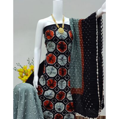 Kalakriti- Cotton Shibori Suit Set