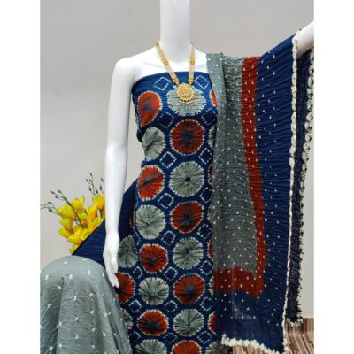 Kalakriti- Cotton Shibori Suit Set