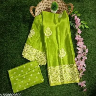 Vanya- Elegant Printed Crepe Saree