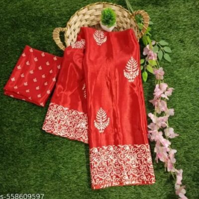Vanya- Elegant Printed Crepe Saree