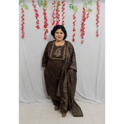 Sia- Ethnic Cotton 3 Piece Suit Set