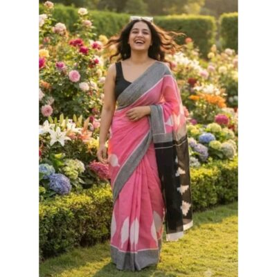 Kala- Handblock Printed Mulmul Saree