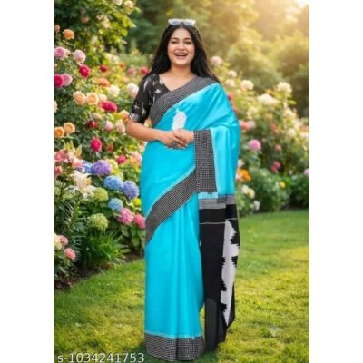 Kala- Handblock Printed Mulmul Saree