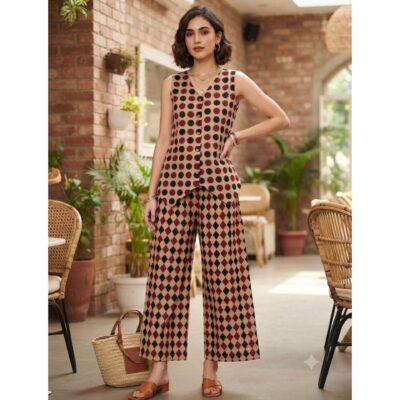 Niva- Ajrakh Print Cotton 2 Piece Set