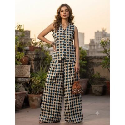 Niva- Ajrakh Print Cotton 2 Piece Set