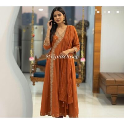 Noor- Embroidered Anarkali Suit Set