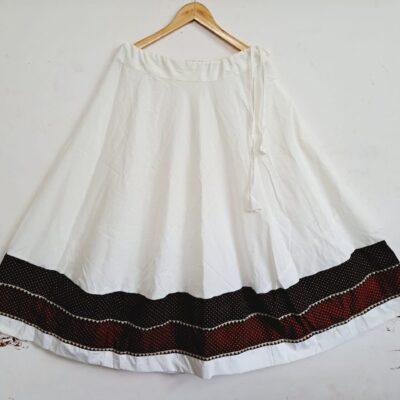 Saaj- Ajrakh Flared Cotton Skirt