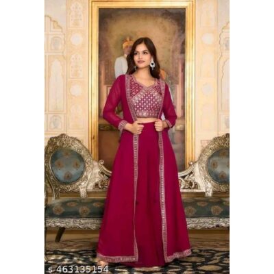 Nia- Embellished Georgette Partywear Set
