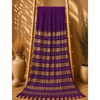 Virasat- Traditional Bandhani Modal Silk Saree