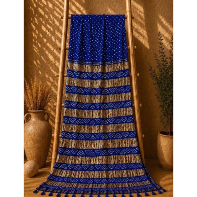 Virasat- Traditional Bandhani Modal Silk Saree