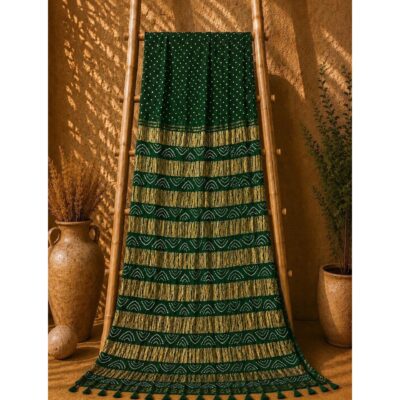 Virasat- Traditional Bandhani Modal Silk Saree