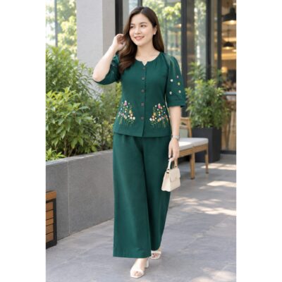 Veya- Floral Embroidered Co-ord Set