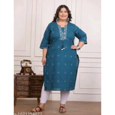 Myra- Embroidered Cotton Kurti