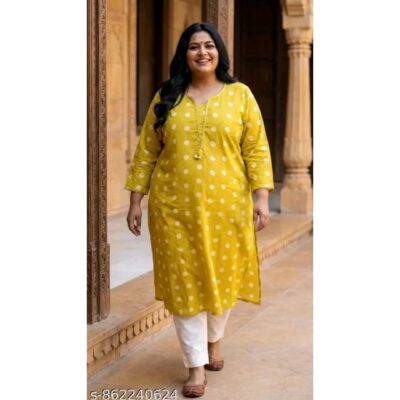 Myra- Polka Dot Ethnic Cotton Kurti