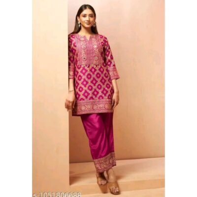 Aayat- Ethnic Printed Silk Co-ord Set