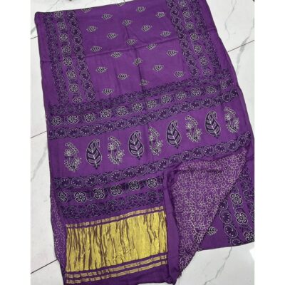 Charvi- Royal Printed Modal Silk Saree