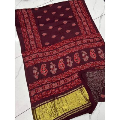 Charvi- Royal Printed Modal Silk Saree