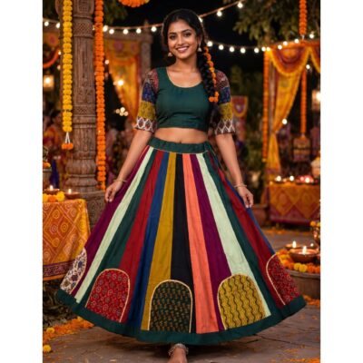 Rangriti- Multicolour Festive Chaniya Choli