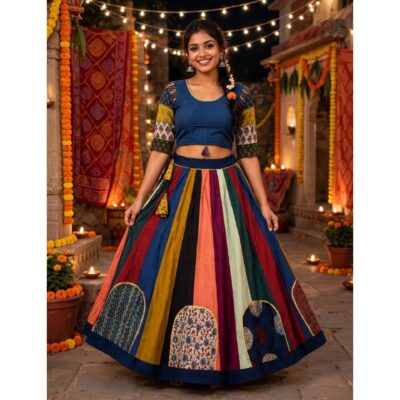 Rangriti- Multicolour Festive Chaniya Choli