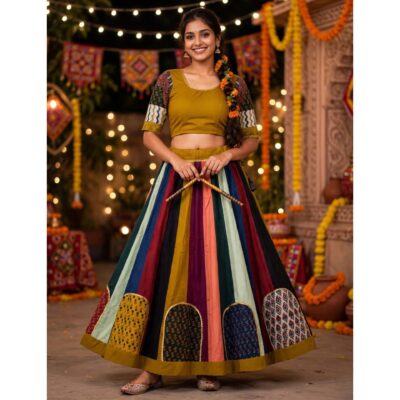 Rangriti- Multicolour Festive Chaniya Choli